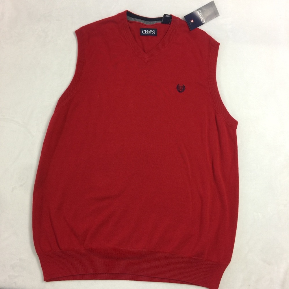 Chaps Men’s Sweater Vest Size L